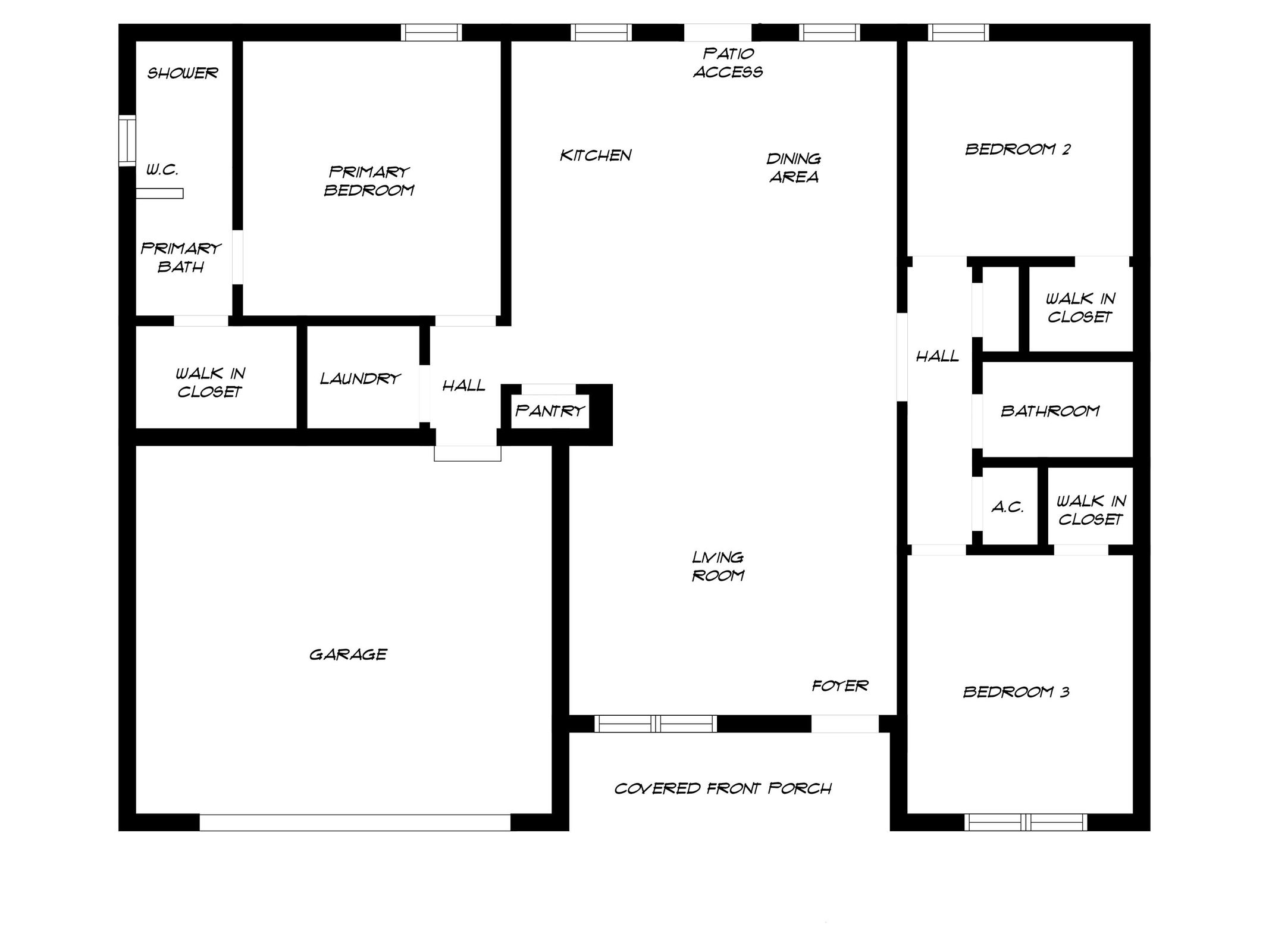 3076 Auburn - floor plan